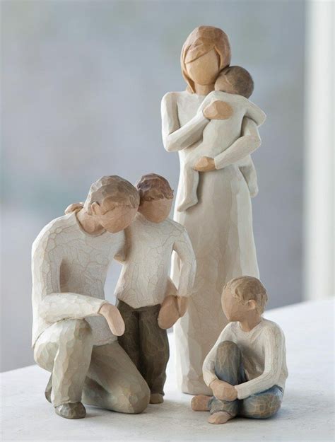 mother and son figurine|willow tree mother father child.